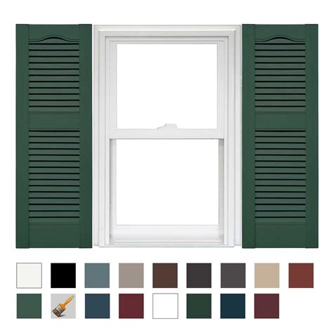 Mid-America seems to be a popular, easy-to-find brand of vinyl shutters, here in the US anyway. . Mid america shutters